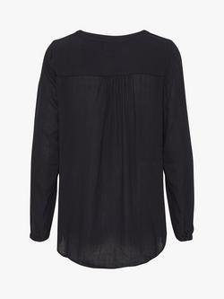 KAFFE Amber V Neck Blouse - view 2, Black