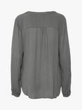 KAFFE Amber V Neck Blouse, Smoked Pearl
