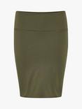 KAFFE Penny Jersey Pencil Skirt, Grape Leaf