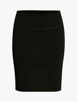 KAFFE Penny Jersey Pencil Skirt, Deep Black