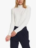 KAFFE Yoko Jersey Turtleneck Top, Chalk