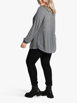 KAFFE Karla Amber Blouse - view 2, Smoked Pearl