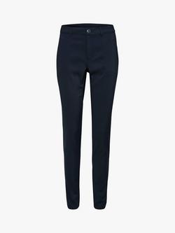 KAFFE Vera Slim Leg Trousers - view 2, Midnight Marine