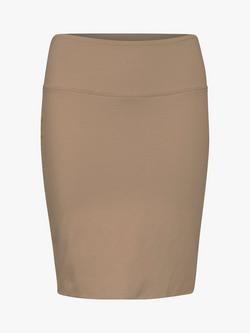 KAFFE Penny Jersey Pencil Skirt - view 2, Tannin