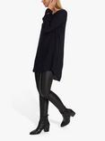 KAFFE Amber V Neck Long Tunic Top
