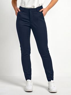 KAFFE Lea Chino Trousers, Midnight Marine