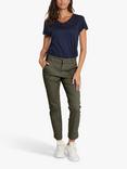 KAFFE Mette Slim Fit Trousers, Grape Leaf