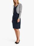 KAFFE Astrid Bolero Cardigan, Grey Melange