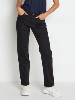 KAFFE Vicky Straight Leg Jeans, Black - view 2, Black Deep