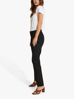 KAFFE Vicky Straight Leg Jeans, Black, Black Deep