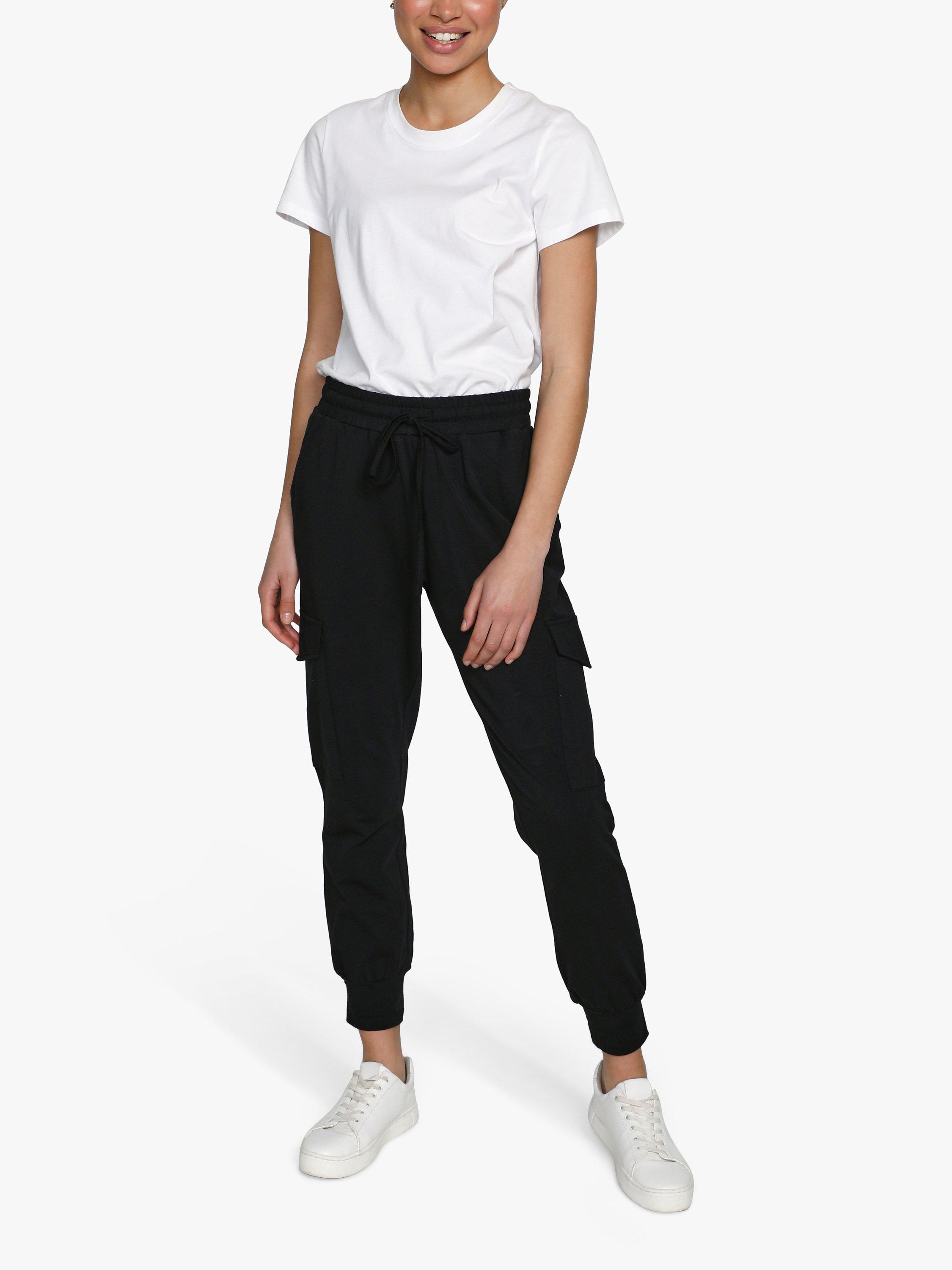 Product image 1 of 7, which shows KAFFE Siggi Linda Joggers, Black, 8