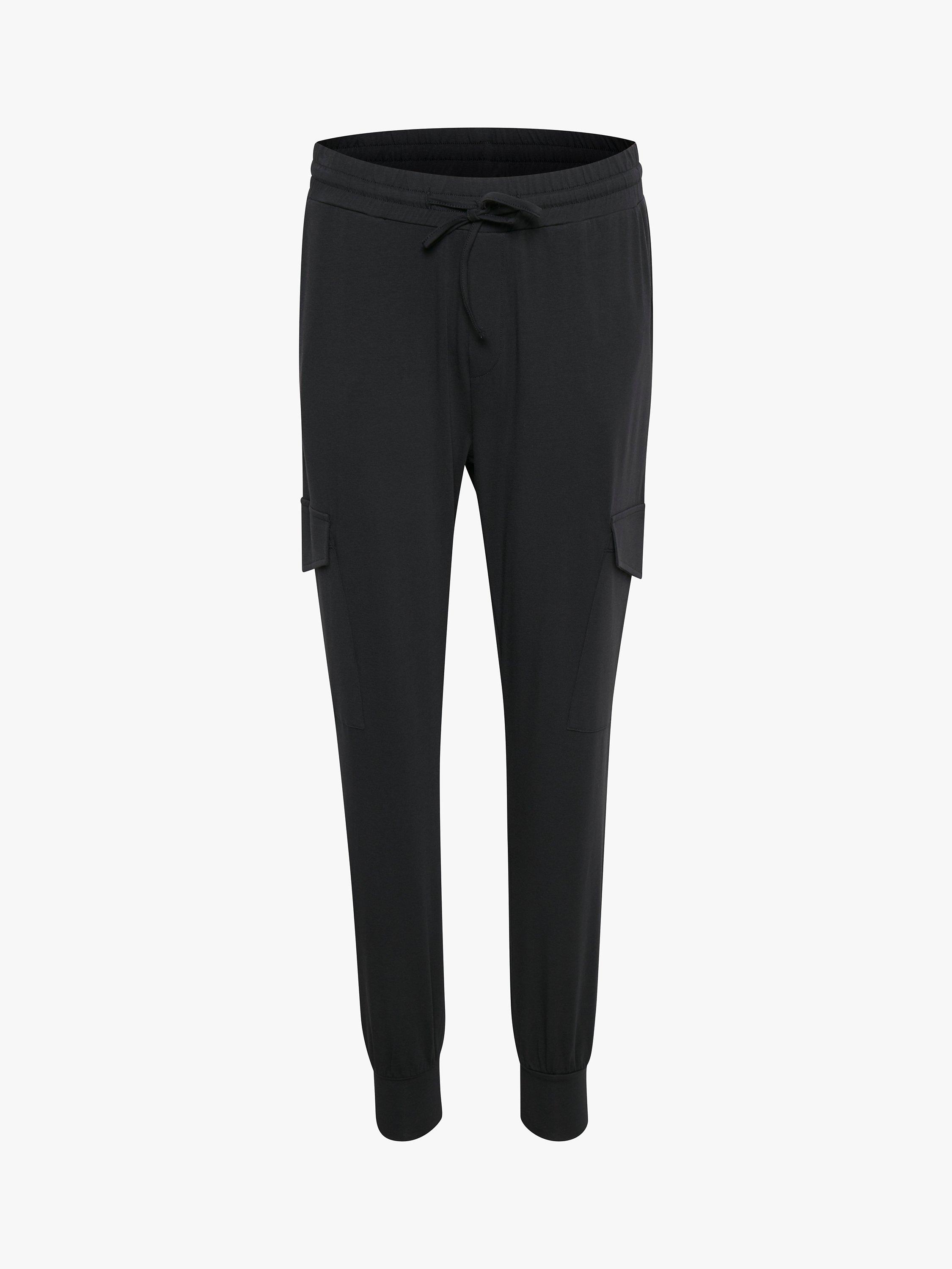Product image 2 of 7, which shows KAFFE Siggi Linda Joggers, Black, 8