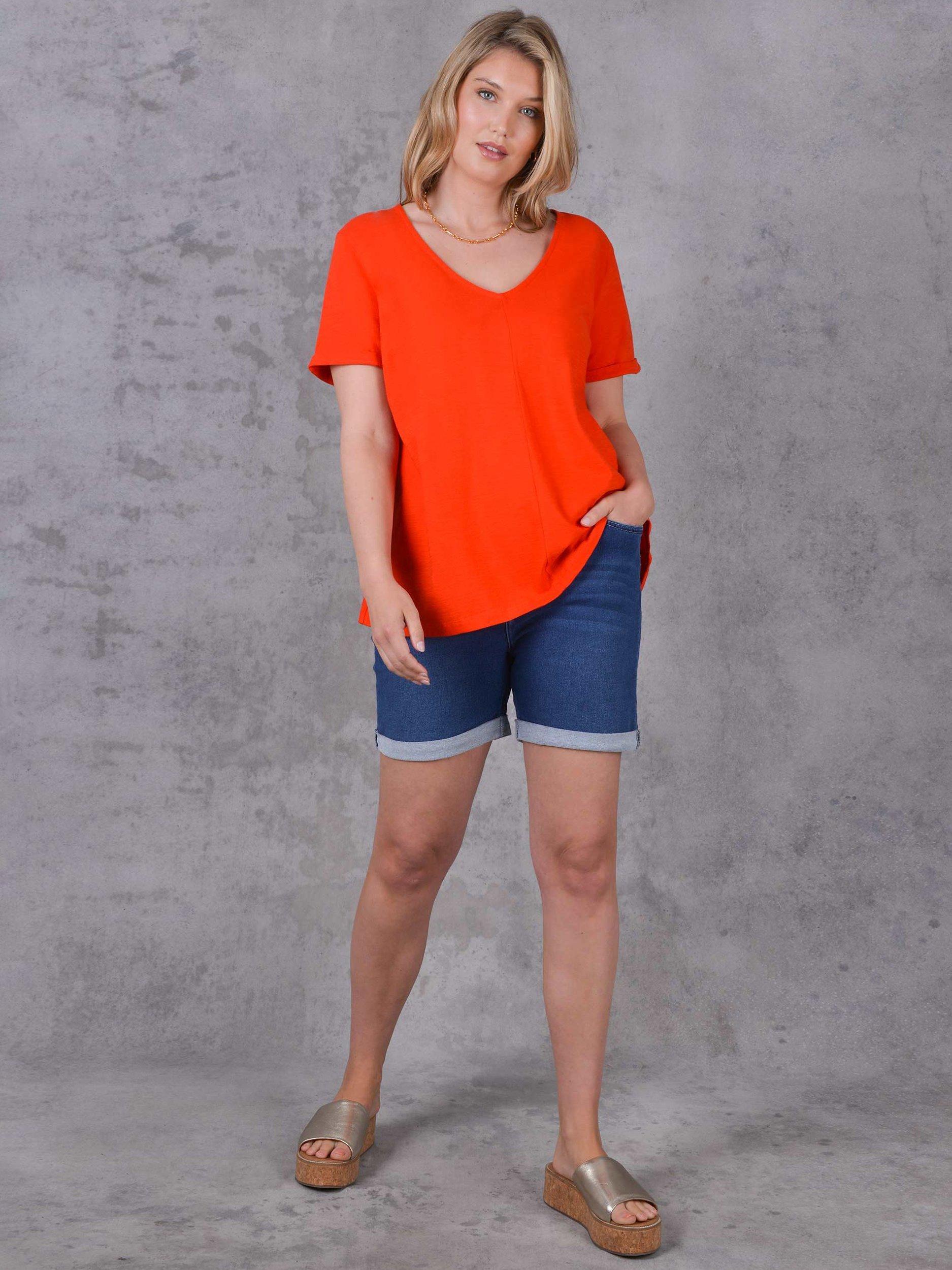Live Unlimited Denim Jersey Shorts, Blue