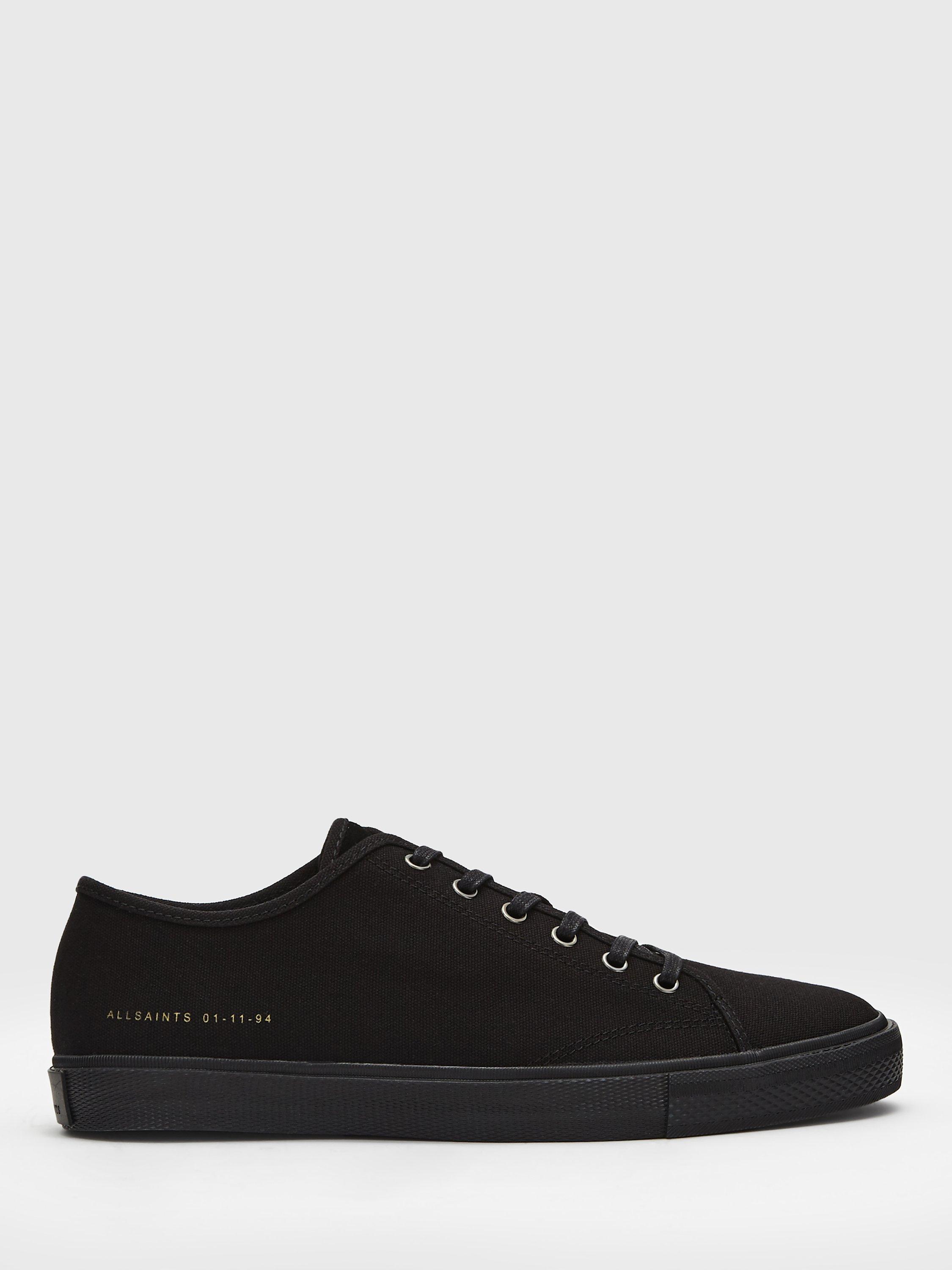 Product image 1 of 5, which shows AllSaints Theo Trainers, Black, Black, EU41