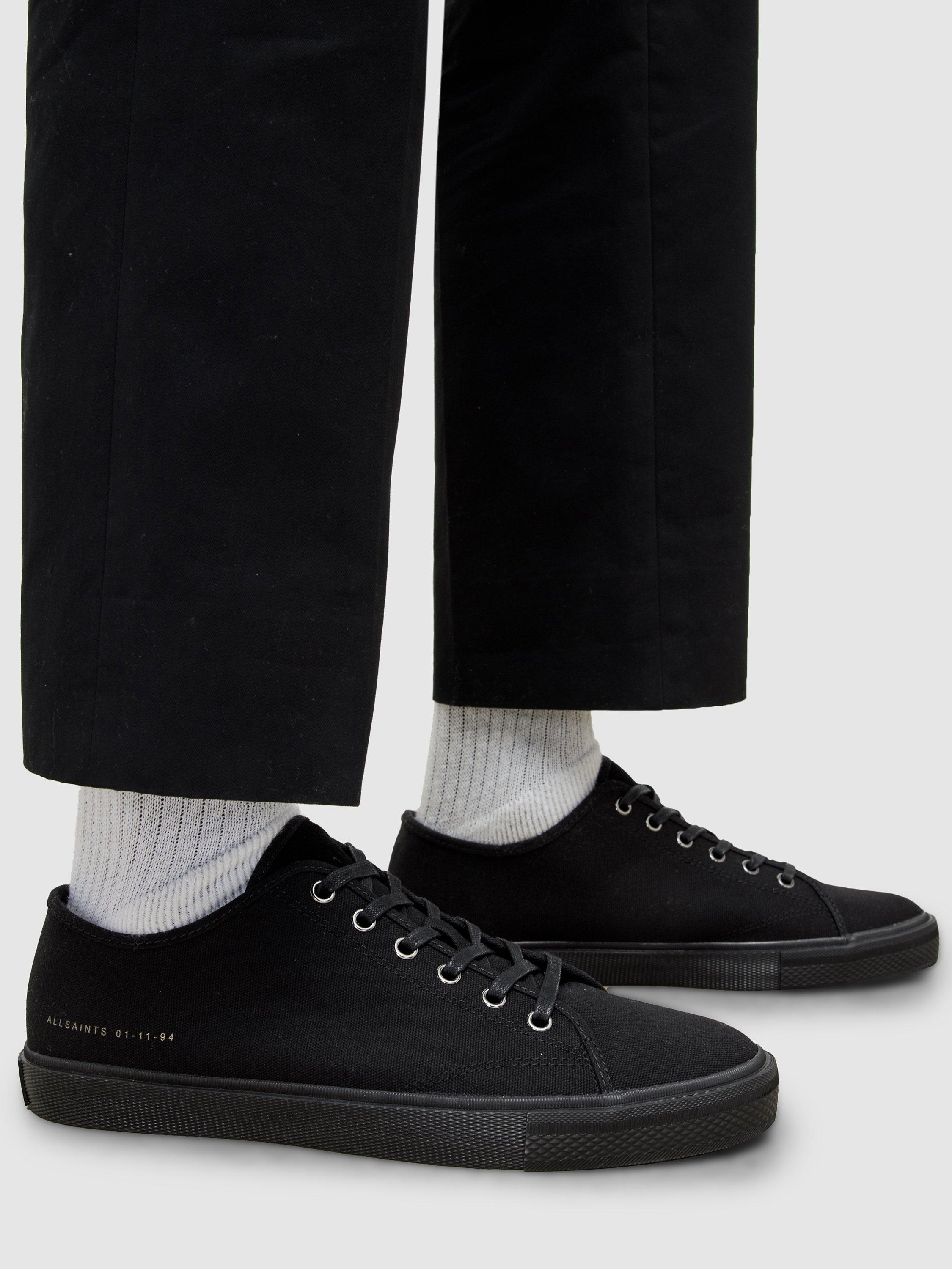 Product image 2 of 5, which shows AllSaints Theo Trainers, Black, Black, EU41