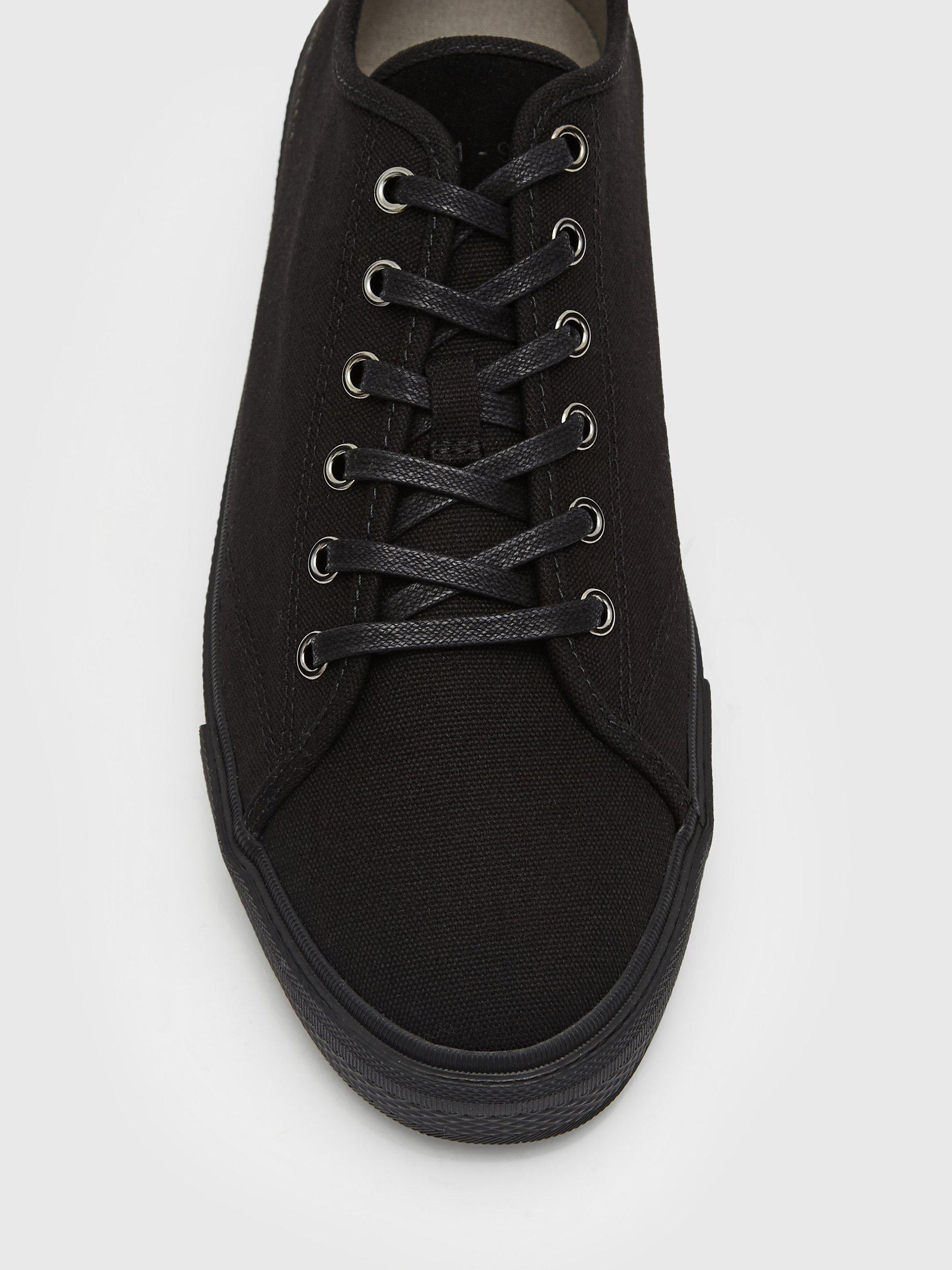 Product image 3 of 5, which shows AllSaints Theo Trainers, Black, Black, EU41