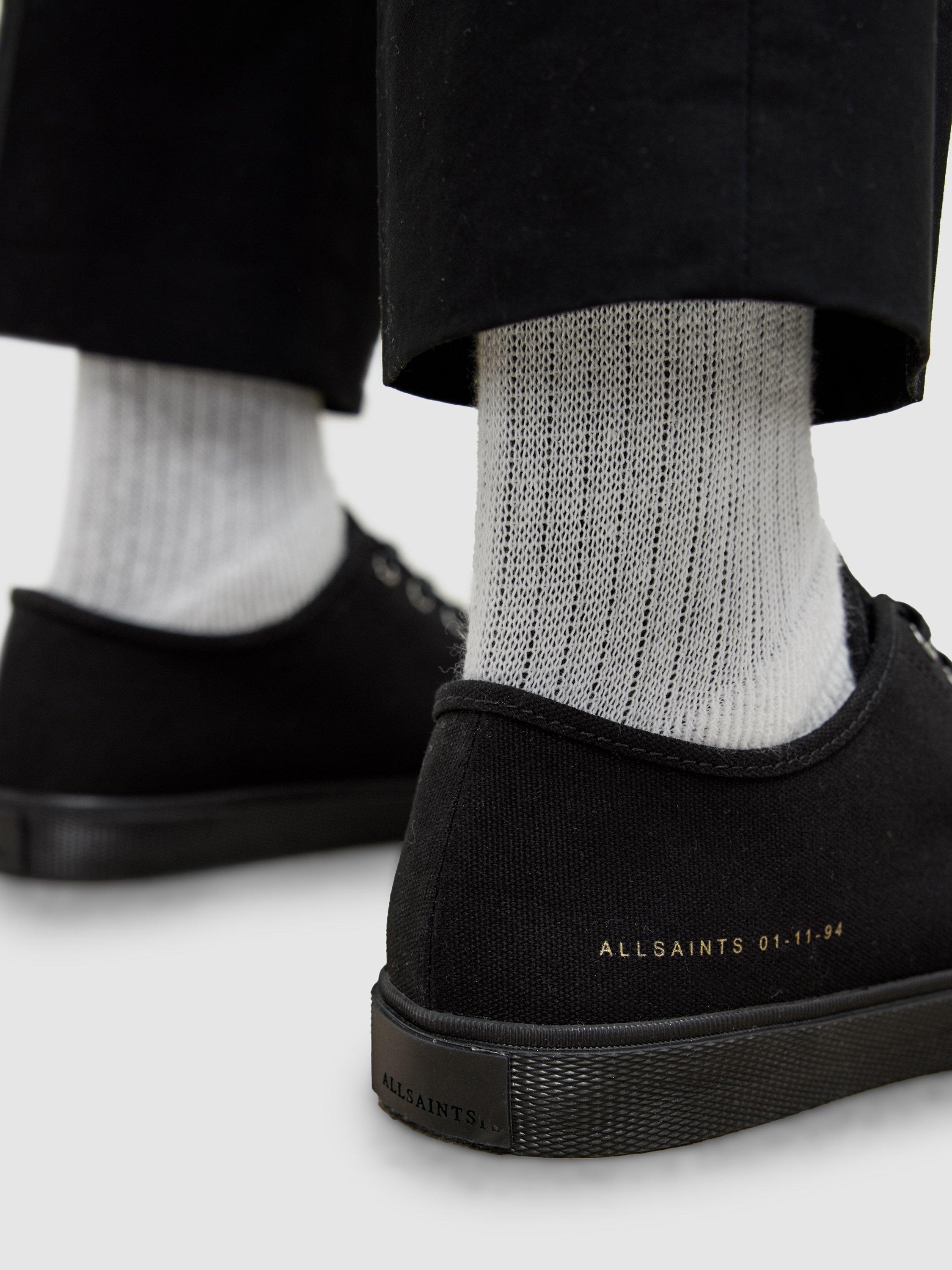 Product image 4 of 5, which shows AllSaints Theo Trainers, Black, Black, EU41