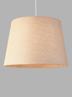 John Lewis Sophia Linen Empire Tapered Lampshade, Natural Linen