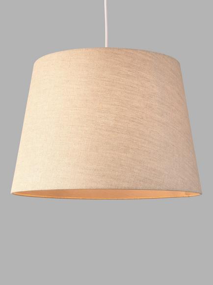 John Lewis Sophia Linen Empire Tapered Lampshade, Natural Linen