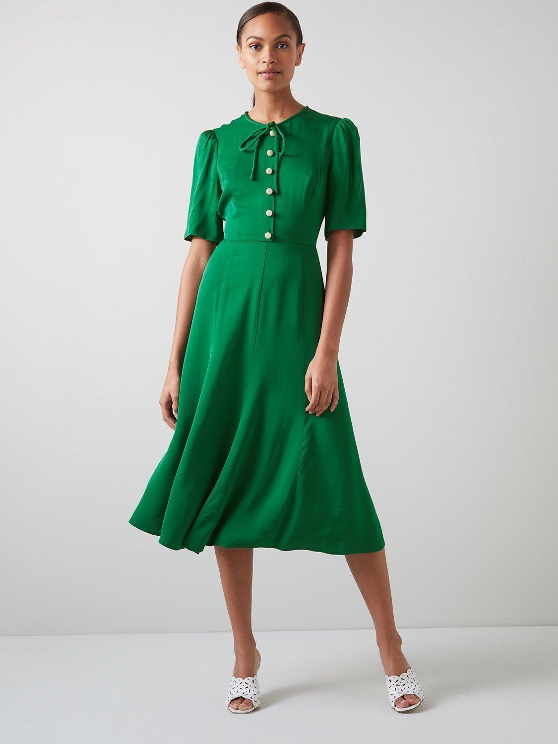 L.K.Bennett Montana Satin Crepe Dress