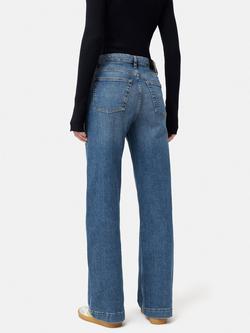 Jigsaw Balfour Wide Leg Jeans - view 2, Vintage Mid Blue