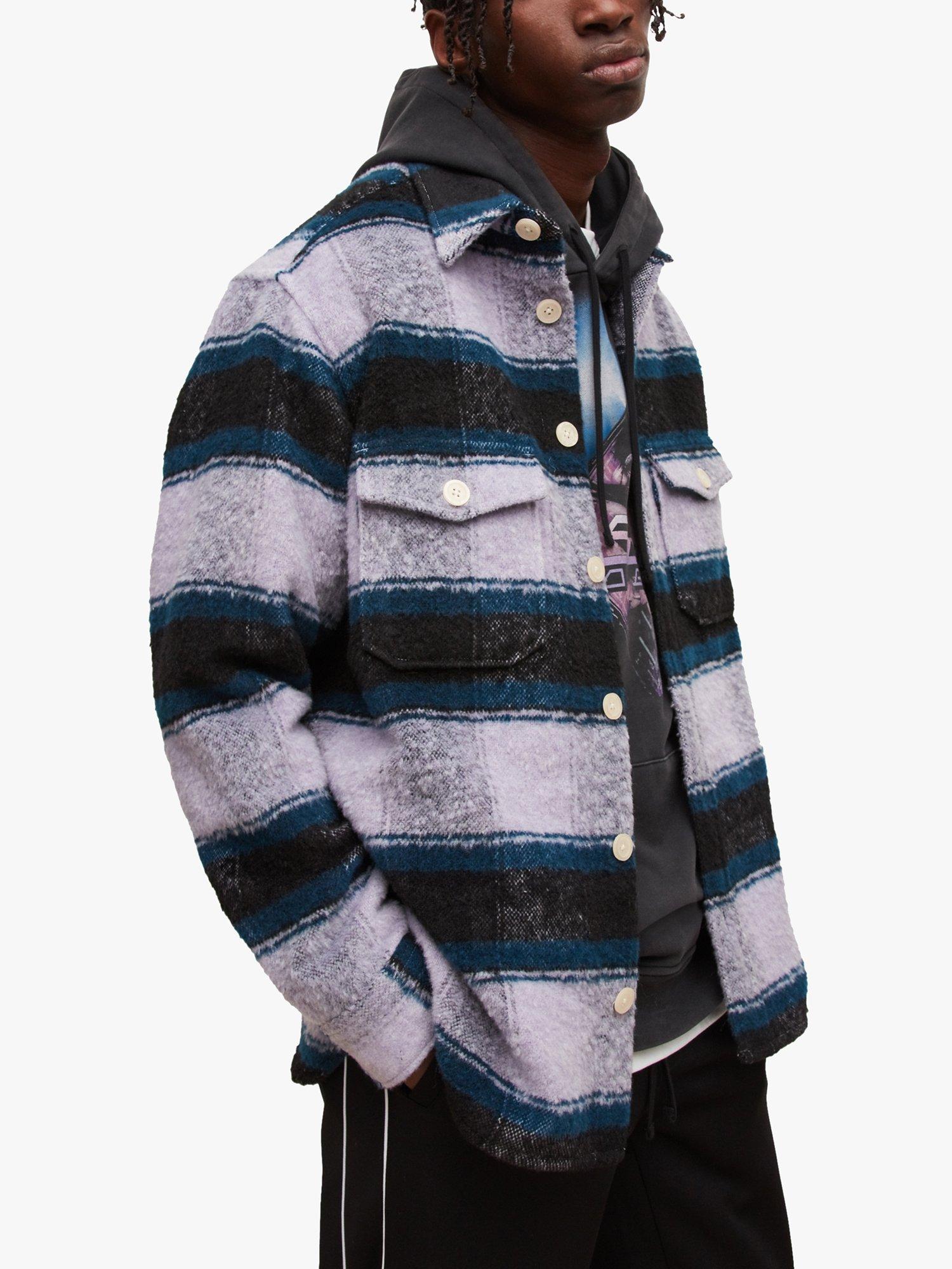 AllSaints Rayado Check Chest Pocket Overshirt