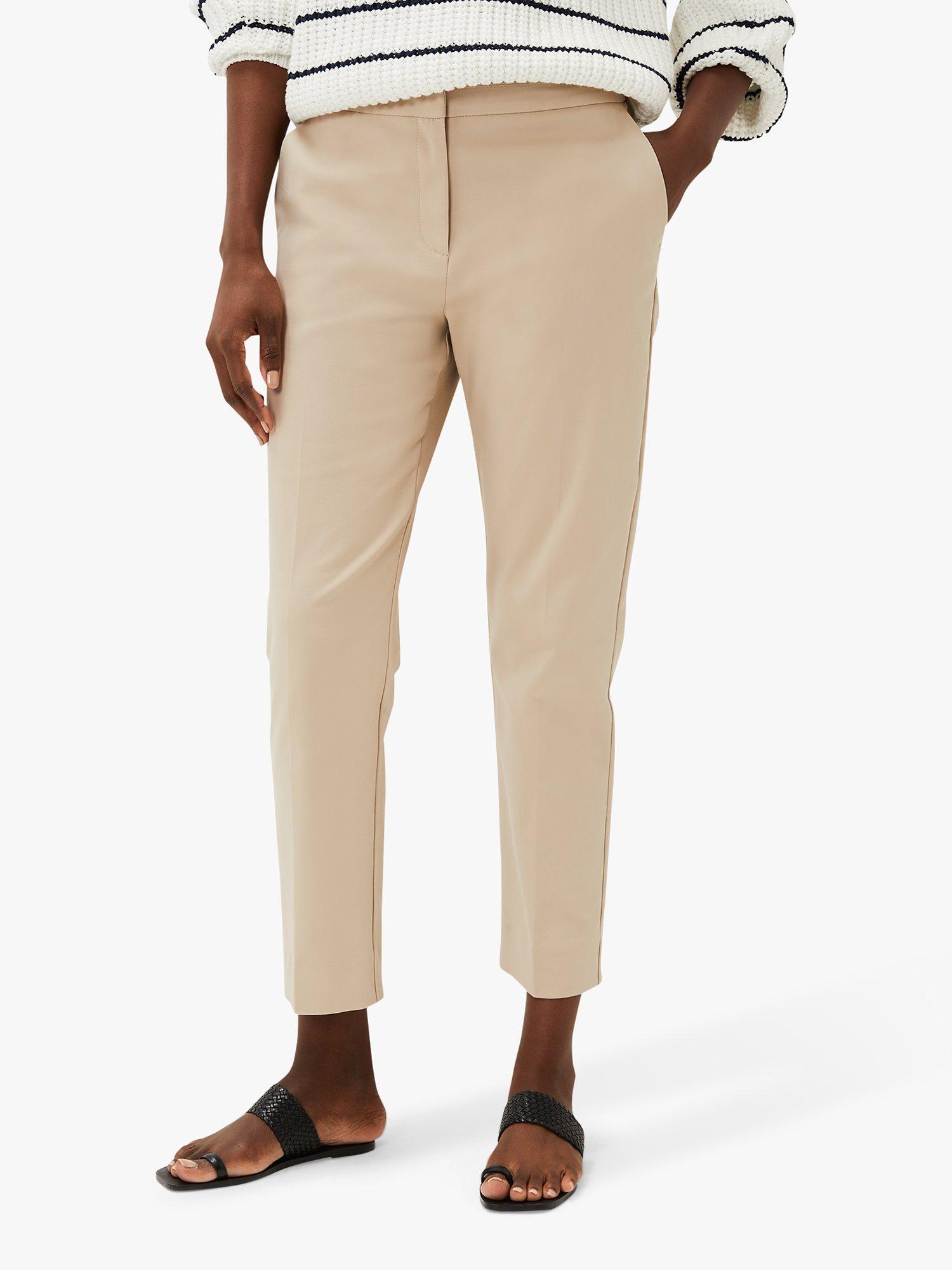 Phase Eight Julianna Cropped Trousers, Stone, 16