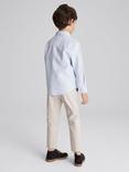 Reiss Kids' Greenwich Shirt, Soft Blue