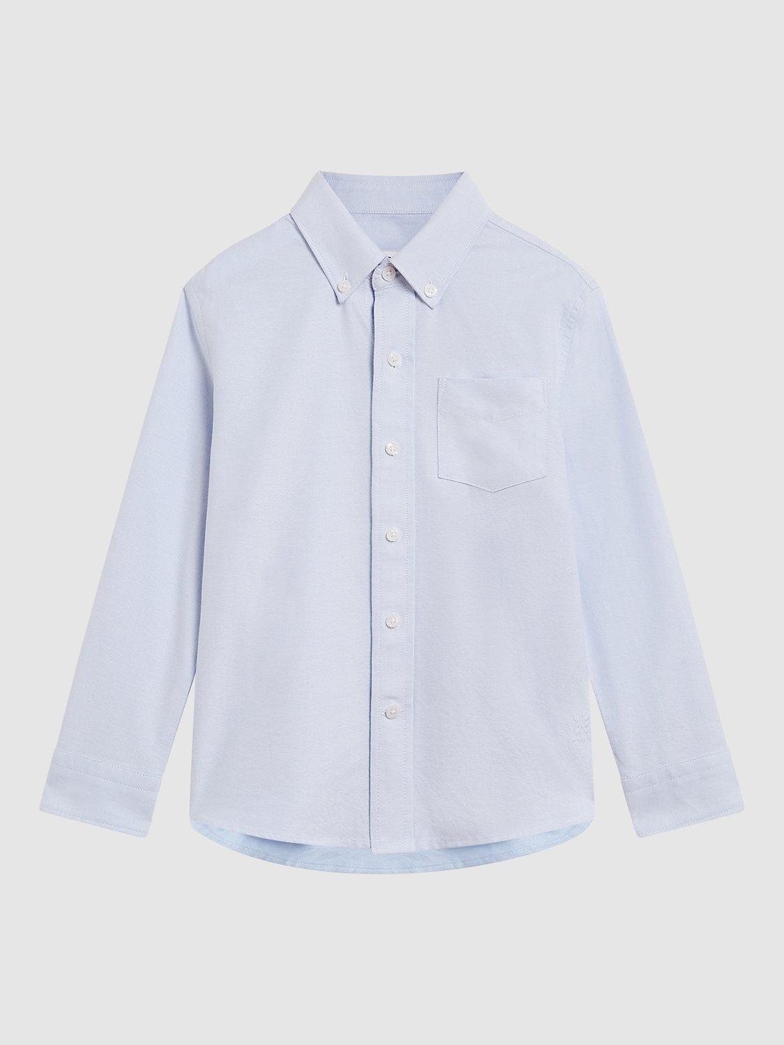 Product image 3 of 5, which shows Reiss Kids' Greenwich Shirt, Soft Blue, 4-5 years