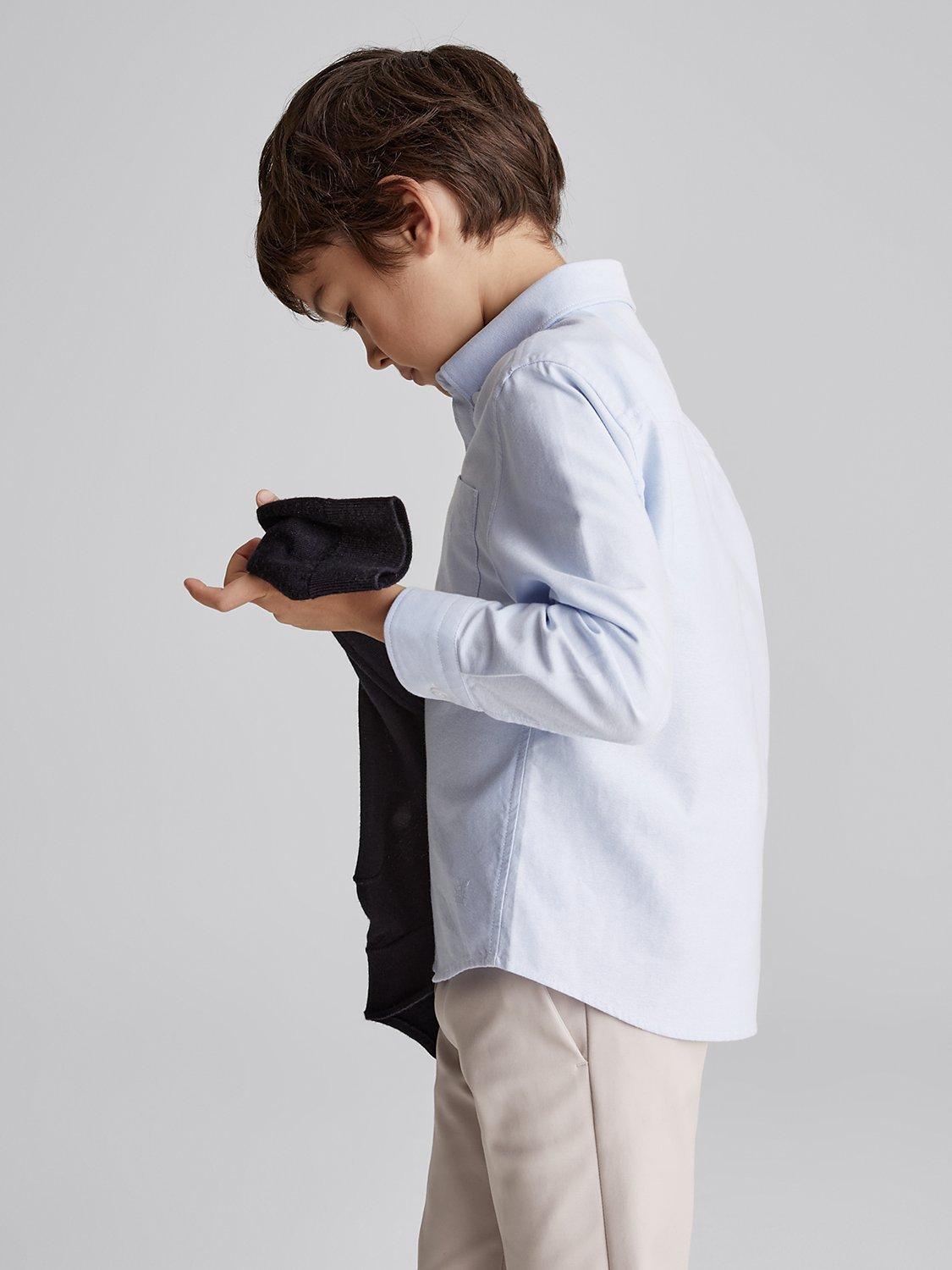 Product image 5 of 5, which shows Reiss Kids' Greenwich Shirt, Soft Blue, 4-5 years