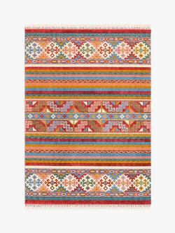 Gooch Luxury Khurjeen Stripe Rug, Amaranth Red