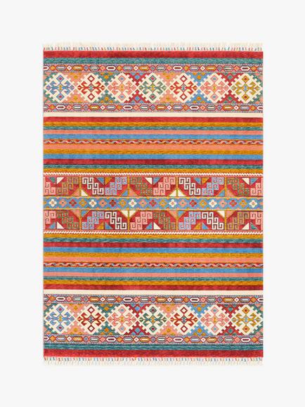 Gooch Luxury Khurjeen Stripe Rug, Amaranth Red