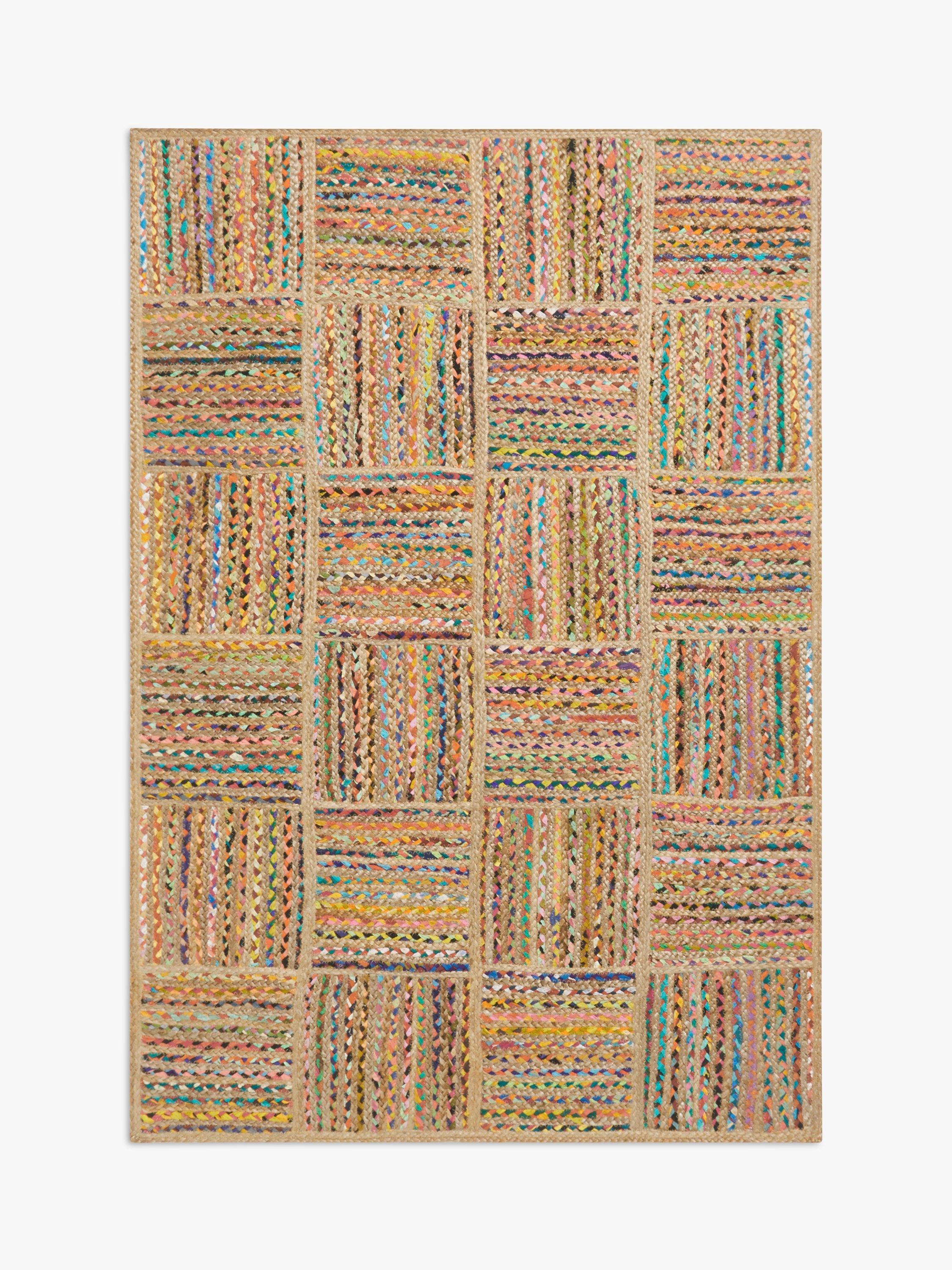 John Lewis Chindi Jute Rug, Multi, L180 x W120 cm