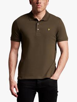 Lyle & Scott Short Sleeve Polo Shirt, W485 Olive