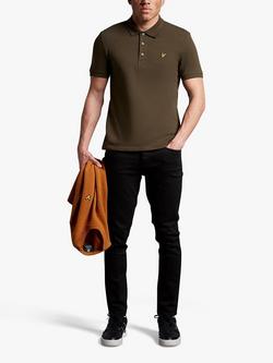 Lyle & Scott Short Sleeve Polo Shirt - view 2, W485 Olive