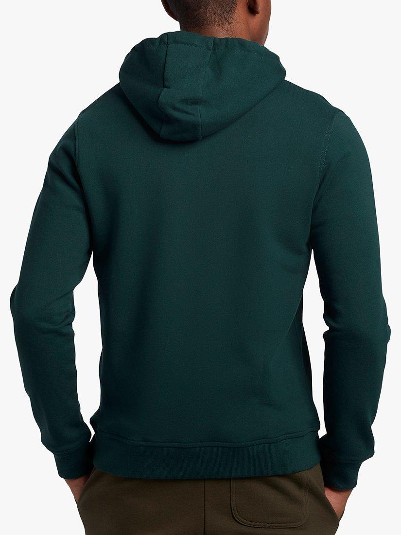 Lyle & Scott Zip Through Hoodie, W486 Dark Green, XS