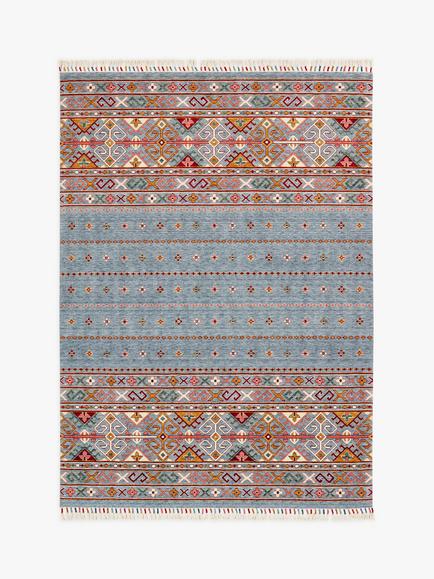 Gooch Luxury Multi Khurjeen Rug, Grey, Grey