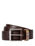 Paul Smith Multicoloured Stripe Leather Belt