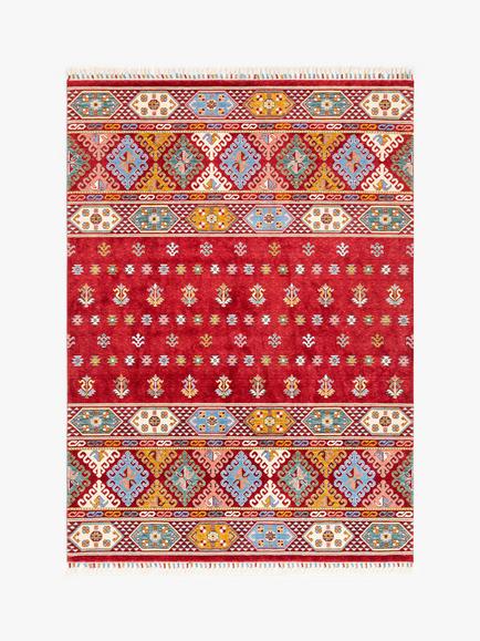 Gooch Luxury Brights Khurjeen Rug, Red/Multi