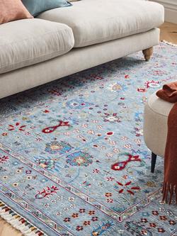 Gooch Luxury Multi Ushak Rug - view 2, Grey