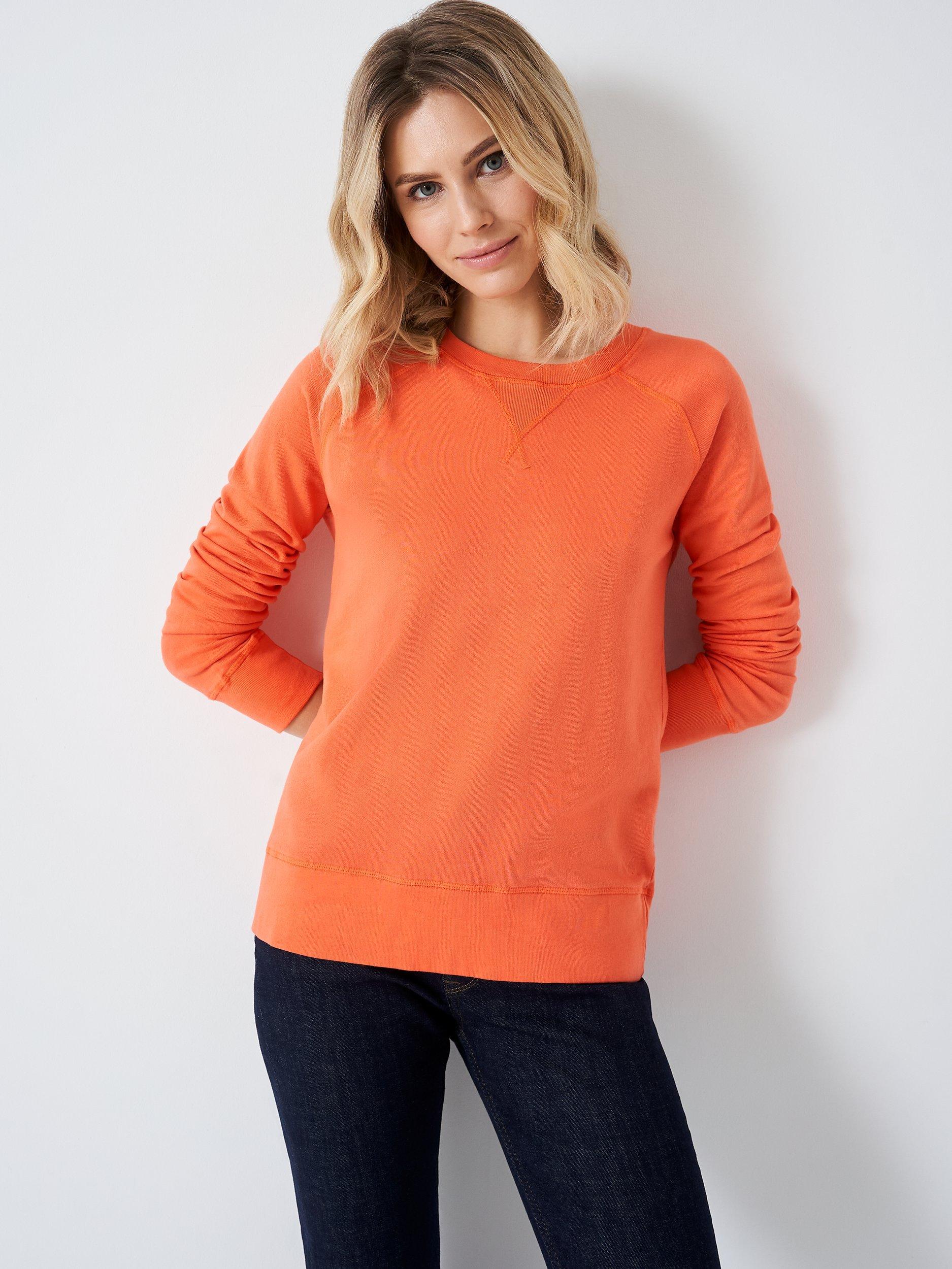 Crew Clothing Dyed Jumper, Coral Pink, 14