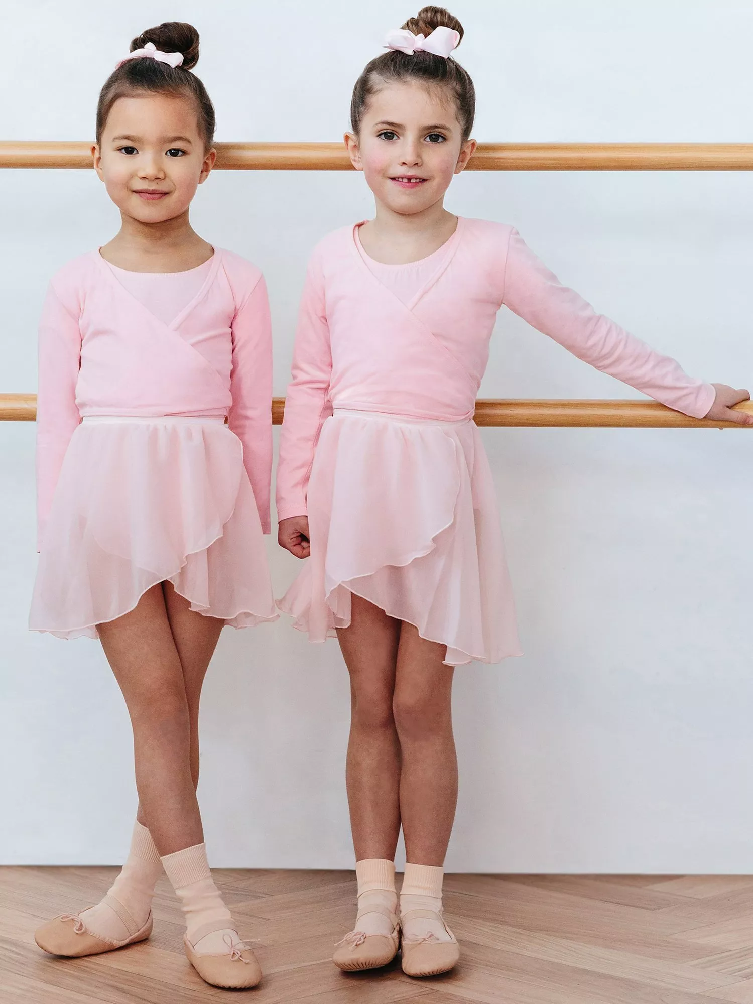 Trotters Company Kids Ballet Wrap Cardigan Pink