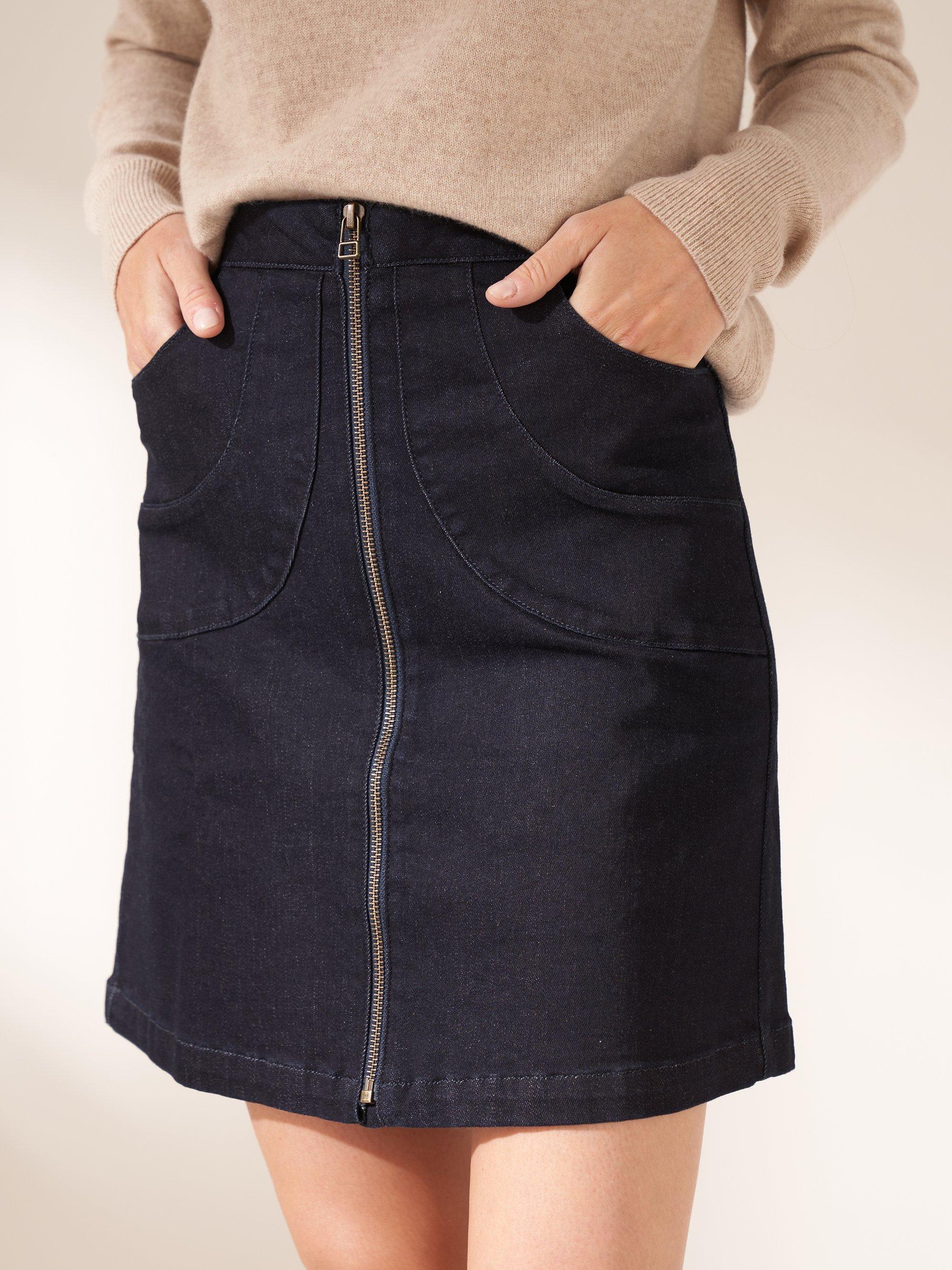 Truly Denim Mini Skirt, Midnight