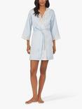 Lauren Ralph Lauren Lace Detail Signature Satin Kimono Robe