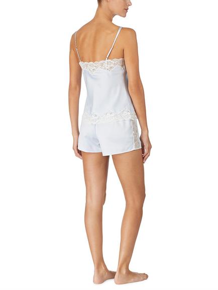 Lauren Ralph Lauren Lace Satin Cami Pyjama Set - view 2, Blue
