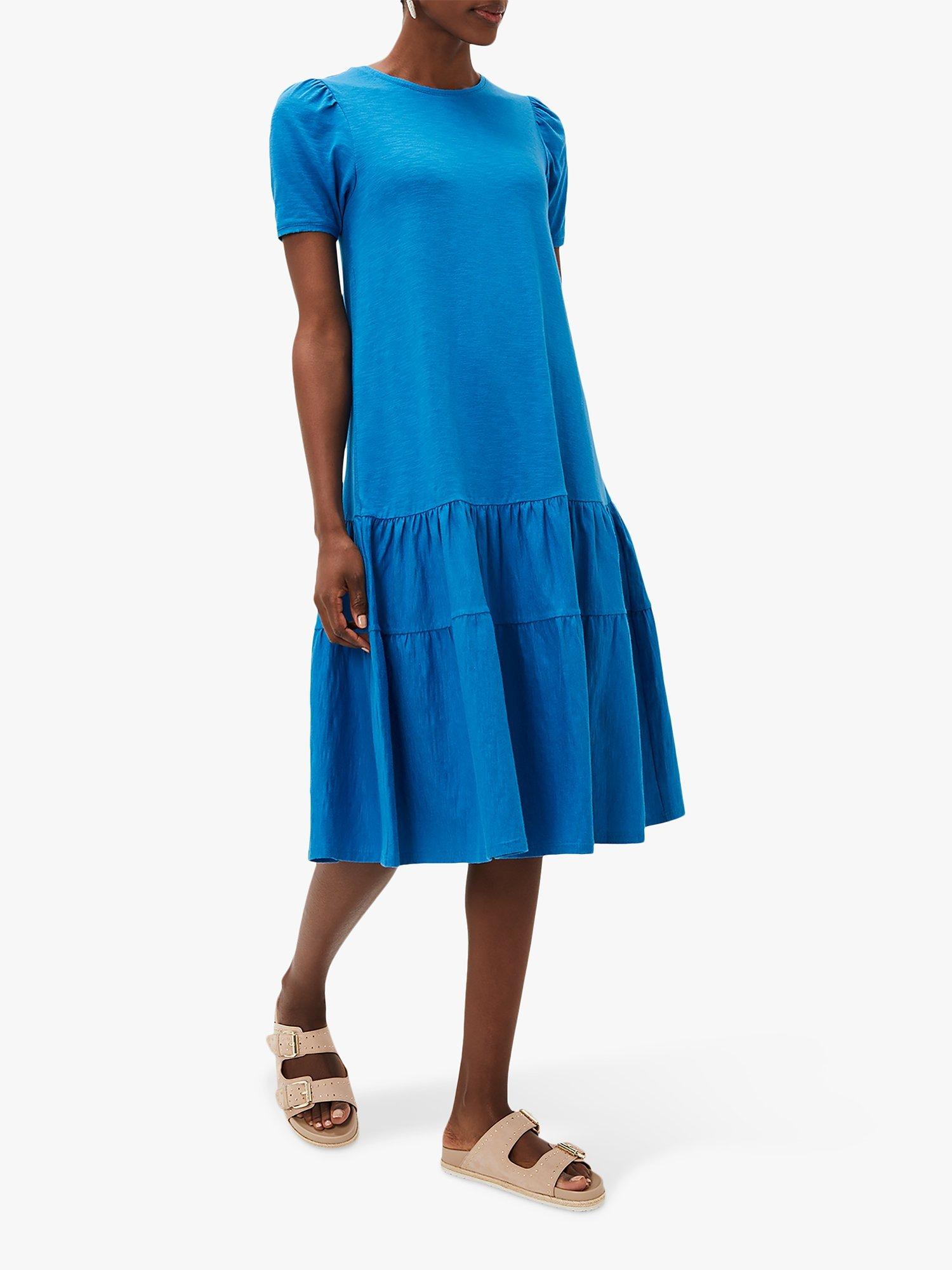 Phase Eight Elizebeth Tiered Round Neck Midi Dress