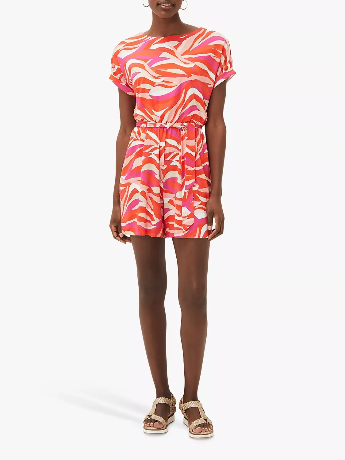 Phase Eight Meryl Abstract Print Playsuit Multi