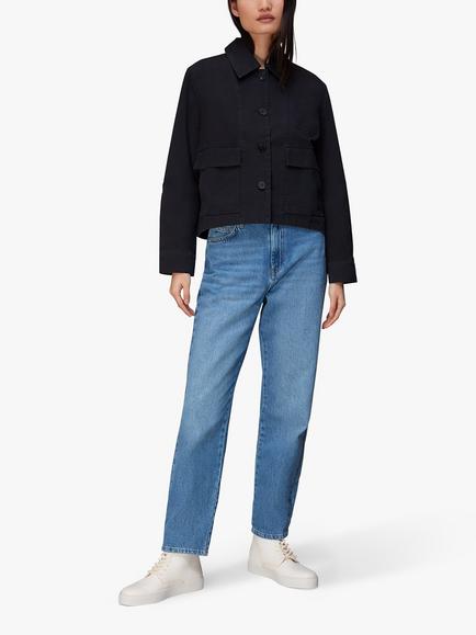 Whistles Utility Casual Jacket, Washed Black, Washed Black