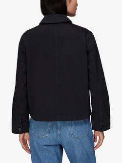 Whistles Utility Casual Jacket, Washed Black - view 2, Washed Black