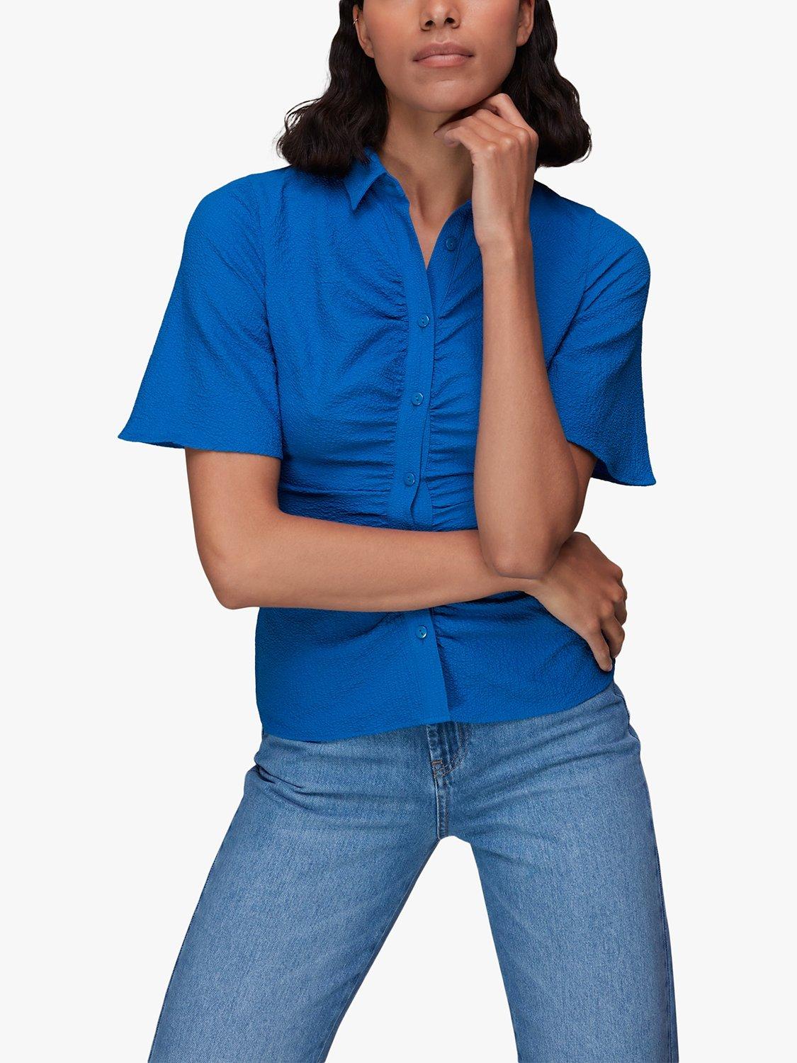 Whistles Willow Ruched Detail Shirt